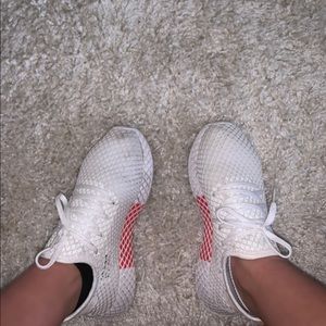 white Deerupt adidas